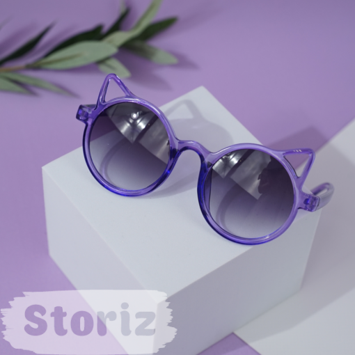 Солнцезащитные очки с чехлом "Cat" purple