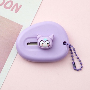 Канцелярский нож-брелок "Куро" фиолетовый