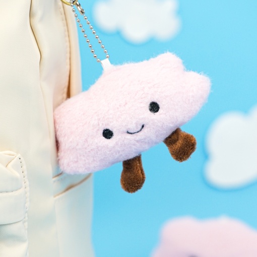 Мягкий брелок "Облако" розовый, 10 см