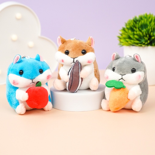 Мягкий брелок "Хомяк" 10 см