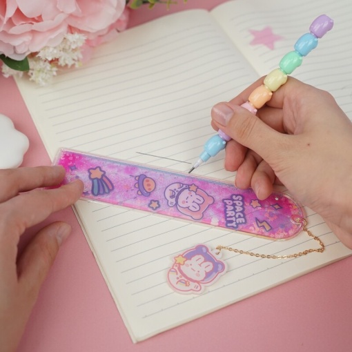 Линейка с цепочкой "Space Party"