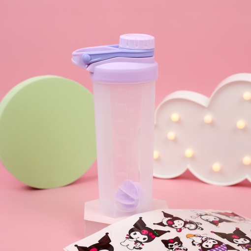 Бутылочка прозрачная "Куро" фиолетовый, 700 мл.  оптом