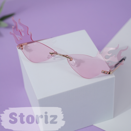 Солнцезащитные очки с чехлом "Fire" pink