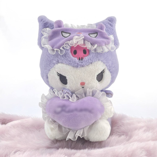 Мягкая игрушка "Куро" фиолетовое сердце, 25см