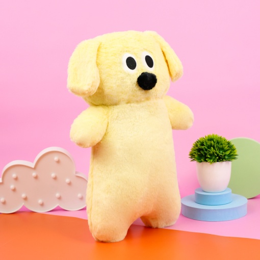 Мягкая игрушка "Собачка" желтый, 60 см