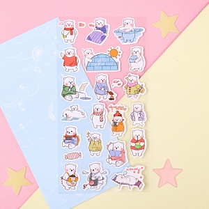 Набор наклеек "Happy Animals" bear, 1 лист