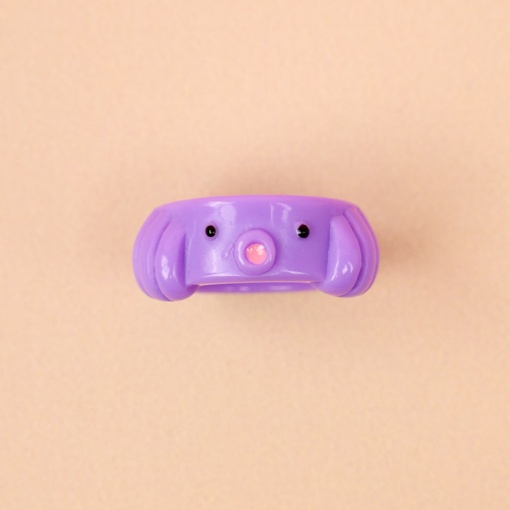 Кольцо "Осьминог" фиолетовый