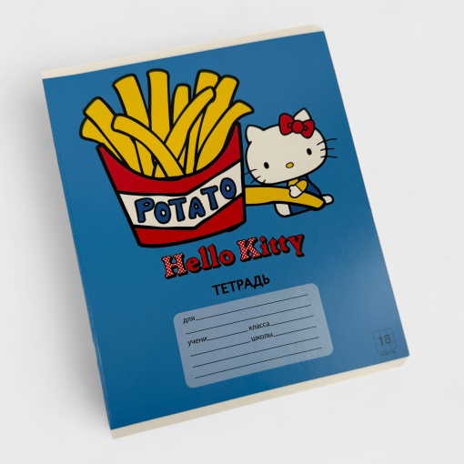 Тетрадь "Hello Kitty" Bright color, A5, 18 листов (клетка), в ассортименте,1шт