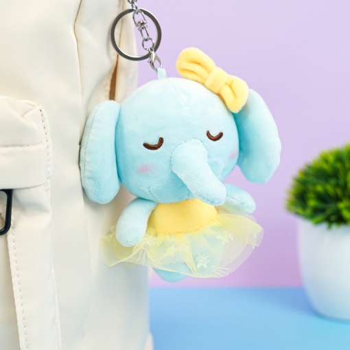 Мягкий брелок "Слоник в балетной пачке" 13 см