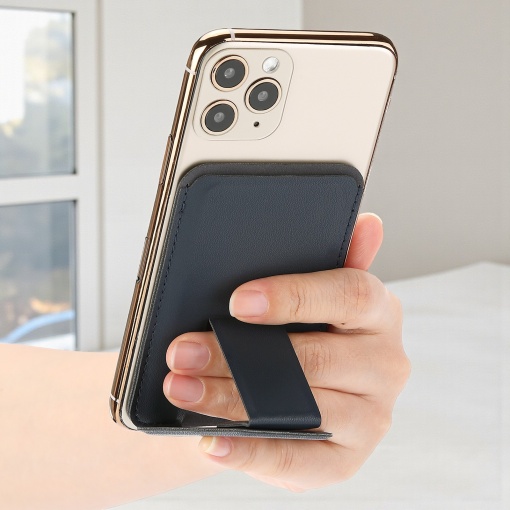 Подставка для телефона "Smart Grip" чехол для карты, синий