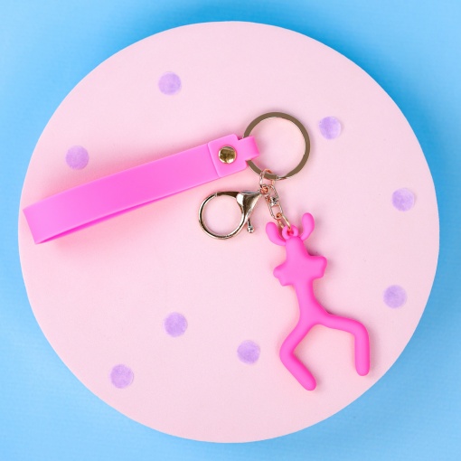 Брелок "Радужные друзья" розовый