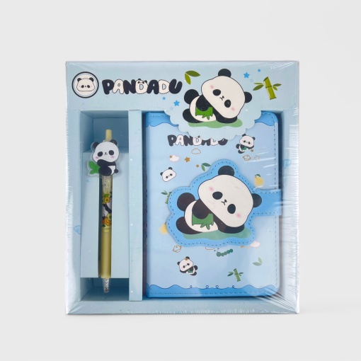 Канцелярский набор "Панда" №22102, голубой