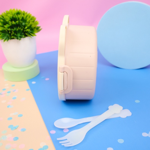 Ланчбокс "Зайка" белый оптом