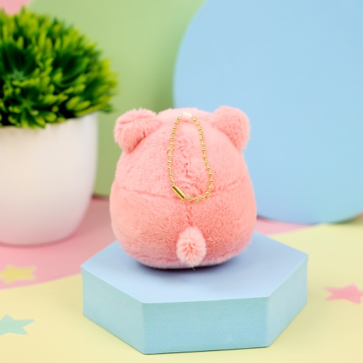 Брелок мягкий "Пингвин в костюме" розовый 10 см