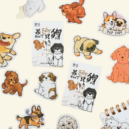 Набор наклеек "Got a dog" 30шт