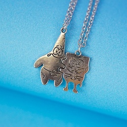 Кулон парный "Best Friends" губка и звезда