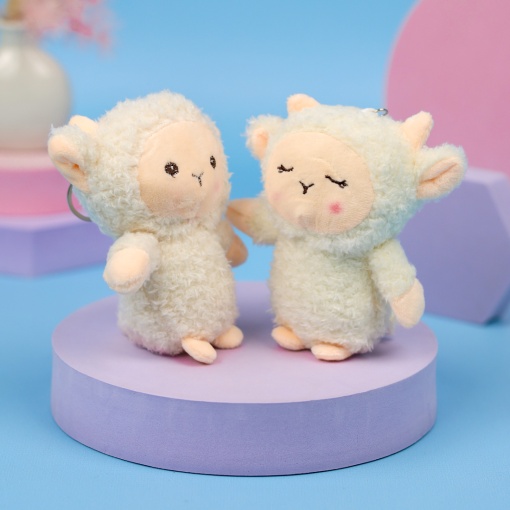Мягкий брелок "Little Sheep" белый, 12см, в ассортименте 1 шт
