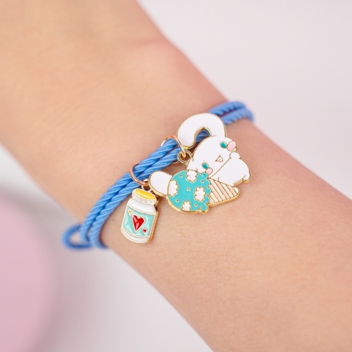 Браслет "Корица" голубой