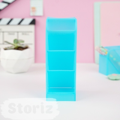 Органайзер для канцелярии "Color" голубой, 7.5x20.6x9.3 см