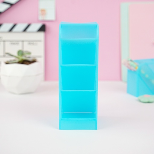 Органайзер для канцелярии "Color" голубой, 7.5x20.6x9.3 см