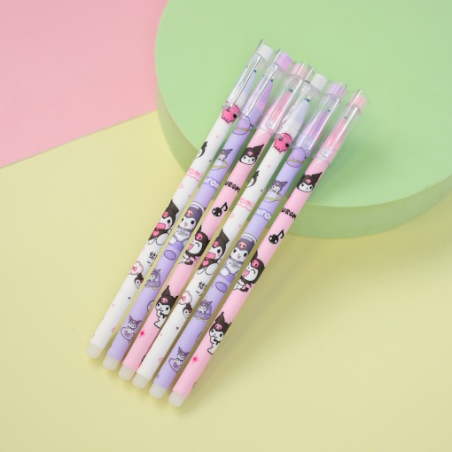 Набор ручек "Kuro" №21015, 12 шт, со стирающими чернилами и стирашка (синий)