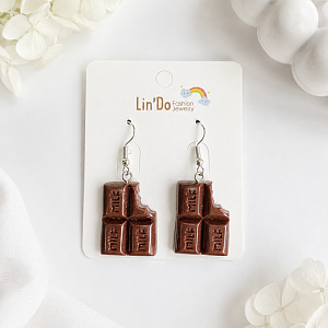 Серьги "Milk chocolate" 1шт