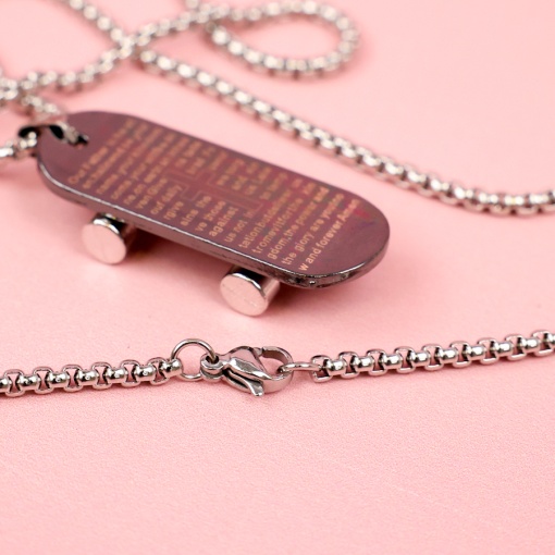 Кулон на цепочке "Скейтборд" оберег