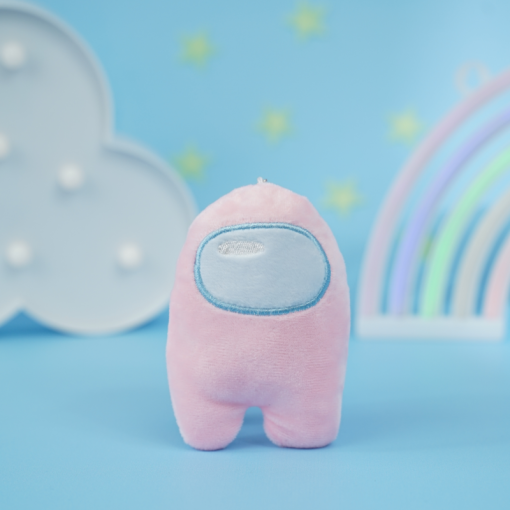 Мягкий брелок "Среди Нас" нежно-розовый, 10 см