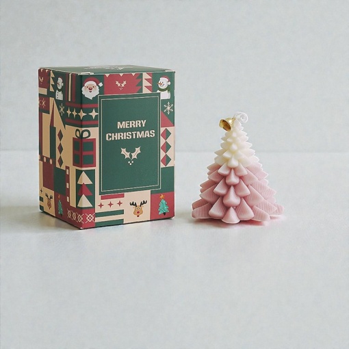 Свеча-арома "НГ Елочка" градиент, в ассортименте оптом