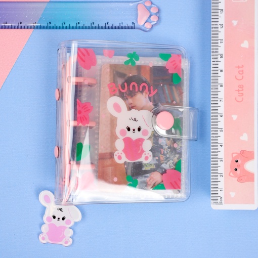 Альбом для карточек "Bunny" розовый 10,7х9,2см