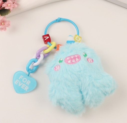 Мягкий брелок "Монстрик" №Q1064-4, голубой