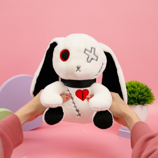 Мягкая игрушка "Bunny Dark", белый 25 см