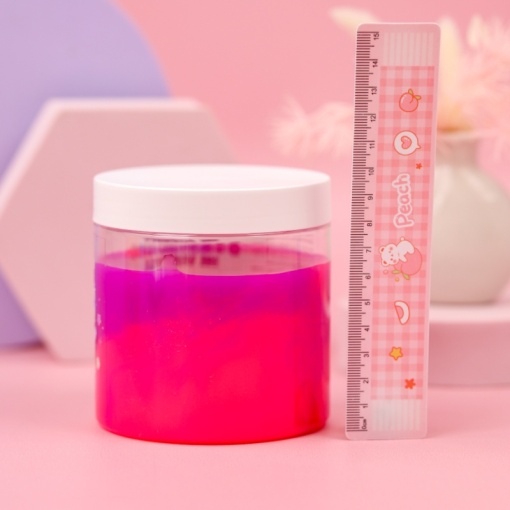 Слайм "Kawaii" Медуза 400 грамм фиолетовый/розовый неон