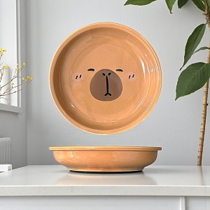 Тарелка "Капибара" мордочка 18см оптом