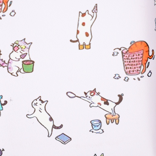 Мини-кошелек "Котейкины будни" сиреневый