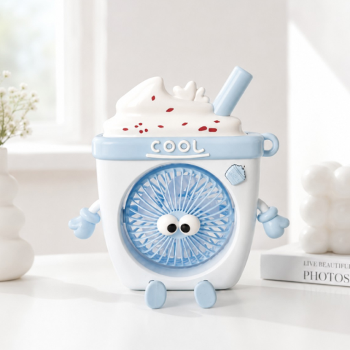Вентилятор настольный "Cool Ice" голубой