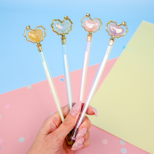 Ручка "Love" сердце, в ассортименте 1шт, (синий)