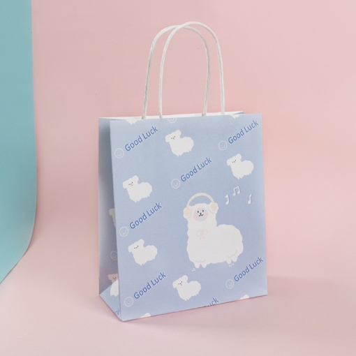 Подарочный пакет "Good Luck Alpaca" 21x18x8 см