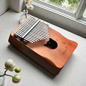 Калимба "Cat" коричневый w-17t