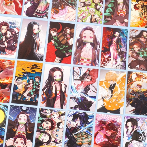Набор картонных карточек "Demon Slayer" 30шт.