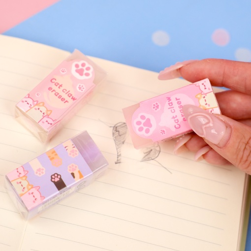 Стирательная резинка "Лапка" №3378, в ассортименте 1шт