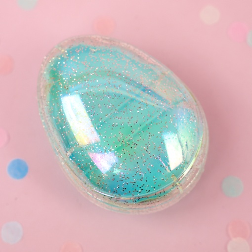 Расческа "Звездное небо" зеленый с блестками