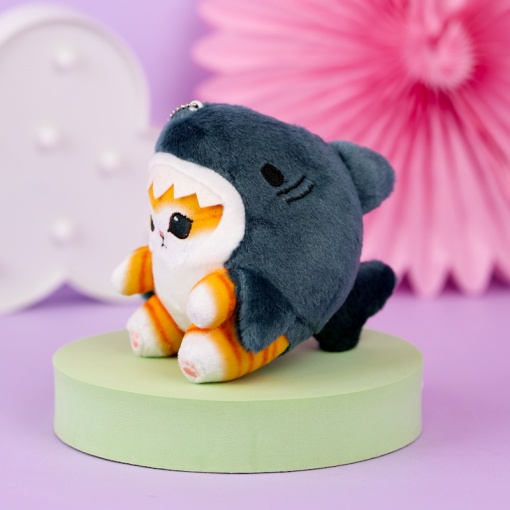 Мягкий брелок "Кото-акула" 12 см