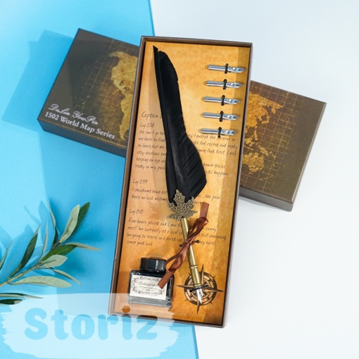 Подарочный набор "Feather wind rose" черный