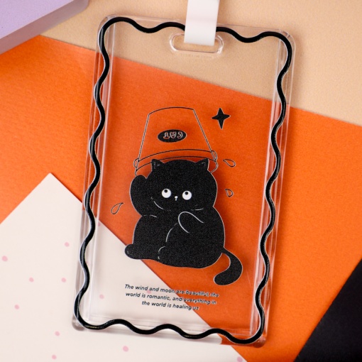 Чехол для карты "Черный кот"