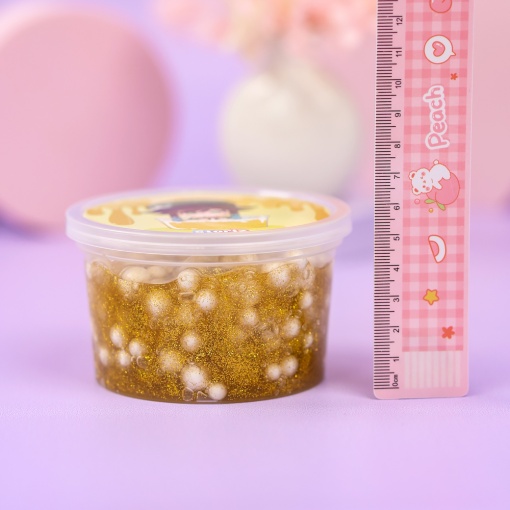 Слайм "Венти" золотые блёстки + шарики, 150 гр. STORIZ