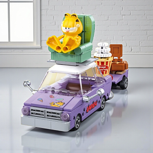 Конструктор "Гарфилд" на машине, №1222 (400-800 деталей)