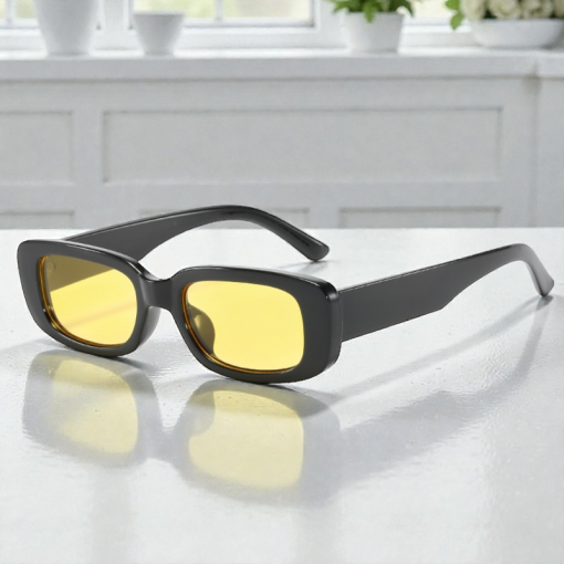 Имиджевые очки "Two colors" черно-желтый