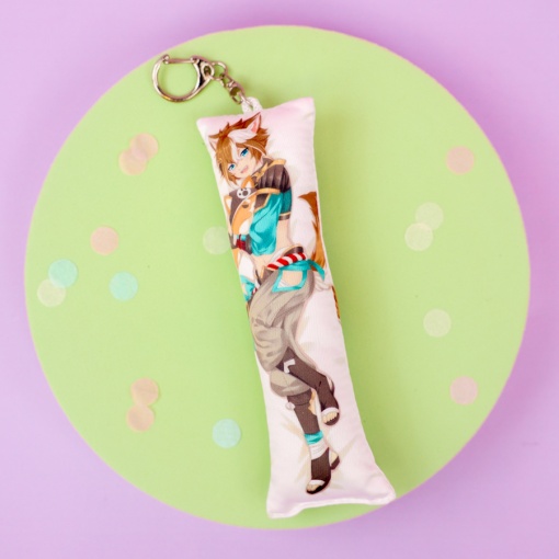 Мягкий брелок "Дакимакура" Genshin Impact, Горо №3,15см