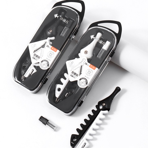 Циркуль "Скелет рыбы" №2511, черно-белый, в ассортименте, 1шт